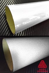Avery Vinyl Avery Silver White Reflective Craft And Hobby Adhesive Vinyl Wrap 12" X 48" Roll For Silhouette Cricut And Cameo
