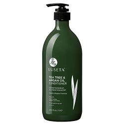 Luseta Tea Tree Oil Conditioner - Natural Anti Dandruff Treatment For Dry And Damaged Hair Sulfate Free & Safe For Color Treated Hair 33.8OZ