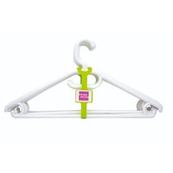 GIZMO Plastic Hangers 5 Pack White