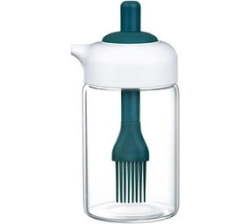 Dual-function Silicone Oil Dispenser Bottle With Brush