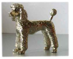 Silver Plated Dog Model --standard Poodle