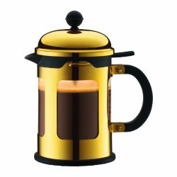 Bodum Chambord 4-CUP French Press Coffee Maker Gold Chrome 17-OZ.