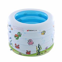 Iybwzh Kiddie Pool Portable Inflatable Kids Pool Bathtub Toddler Infant Newborn Foldable Shower Pool For Kids Child Adult Family Outdoor Beach Summer Parties Round