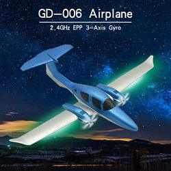 Blackobe GD-006 Epp 2.4G 3-AXIS Gyro 548MM Wingspan With Light Bar Diy Rc Airplane Rtf For Kids