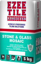 Dove Ezee Tile Stone & Glass Mosaic Adhesive Grey 5KG