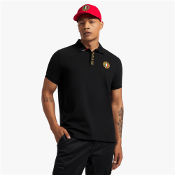 Men&apos S Iconic Black Placket Polo Shirt