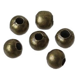 Crimp Beads - Round - Antique Bronze - 2.4MM - 50 Pcs