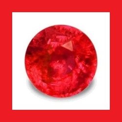 Ruby Natural Myanmar - Nice Pigeon Blood Red Round Facet - 0.345CTS