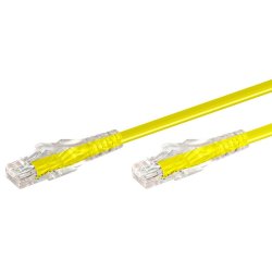 LinkQnet 10M RJ45 CAT6 Anti-snag Moulded Pvc Network Flylead Yellow