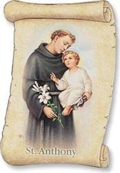 Traditional Catholic St Anthony Magnet - Patron Of Animals Lost Articles