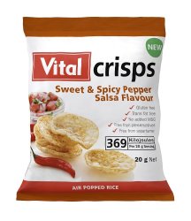 Vital Crisps Sweet & Spicy Pepper Salsa - 20G
