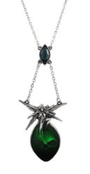 Alchemy Gothic Absinthe Fairy And Skull Necklace