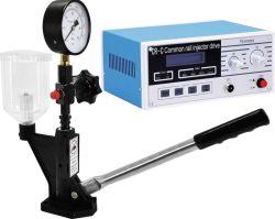 Cr-c Common Rail Injector Tester With Diesel Injector Nozzle P-o-p Pressure Tester Kit