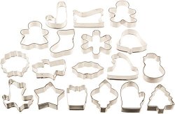 Wilton Holiday 18 Pc Metal Cookie Cutter Set 2308-1132
