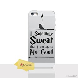 Iphone 5 5S Harry Potter Quotes Silicone Phone Case gel Cover For Apple Iphone 5S 5 Se screen Protector & Cloth ichoose swear