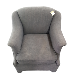 Single Seater Grey Fabric Chair Couch Sofa