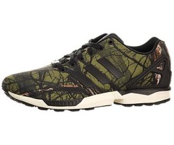 Adidas For Men: Zx Flux B34139 Black Camo Sneaker 10