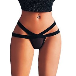 Women Sexy Thong Floral Mesh T-back Underwear Hipster G-string Panties  XS-S-M-XL