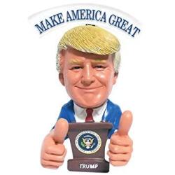 Donald Trump Bobblehead Thumbs Up 2020 Presidential Election President Trump Reversible Political Gag Gift Keep America Great & Make America Great On Each Side
