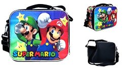New Super Mario Bros School Insulated Lunch Bag Kids Boys