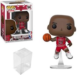 Funko Pop Basketball: Nba Chicago Bulls Michael Jordan Vinyl Figure Bundle With 1 Popshield Pop Box Protector