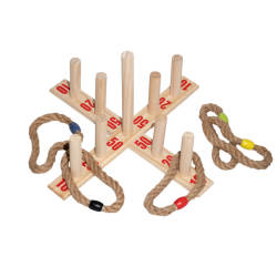 Trendify Quoits Ring Toss Wooden Game