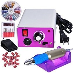 Triprel Inc. Professional Light Weight Electric Nail File Drill For Manicure Pedicure Machine Set Kit