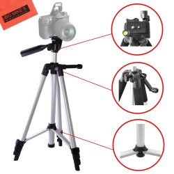 Big Mike's Lightweight 57-INCH Professional Camera Tripod For Canon Vixia HFR80 HFR82 HFR800 HFR70 HFR72 HFR700 HFR32 HFR300 HFR40 HFR42 HFR400 HFR50 H