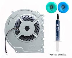 Replacement Internal Cooling Fan For PS4 Slim - Elecgear Cpu Cooler Arctic MX-2 Thermal Paste TR8 Torx Security PH00 Screwdriver Repair Tool Kit For