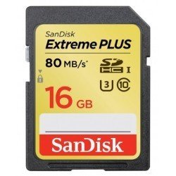 SanDisk Extreme Plus 16GB SDHC Flash Memory Card
