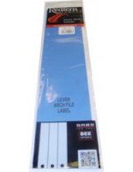 Lever Arch File Labels Value Pack 50 Pack Blue