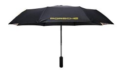 Porsche GT4 Clubsport Pocket Umbrella - Auto Release And Close System - Black And Yellow