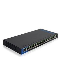 Linksys Business LGS116P 16-PORT Desktop Gigabit Ethernet Poe+ Unmanaged Network Switch I Metal Enclosure