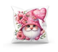Gnome Best Mom Friend Throw Pillow