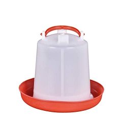 Ioffersuper 1 Pcs 1.5L Plastic Chicken Quail Poultry Automatic Drinker Waterer With Handle