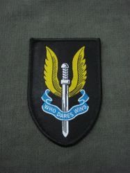 Sas Who Dares Wins Jump Para Airborne Wings Woven Patch Sew On