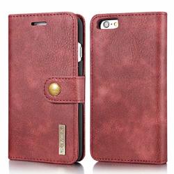 Dig Dog Bone For Iphone 6 Plus Case Cover 2 In 1 Detachable Cowhide Leather Wallet Case Magnetic Folio Stand Case Color : Red