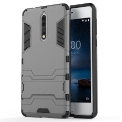 2 In 1 Shockproof Stand Case For Nokia 8 - Navy
