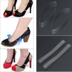 1 Pair Clear Shoe Straps - Prevents Shoes Slipping Off When Walking Dancing Etc