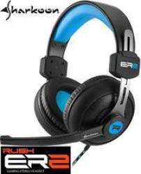 Sharkoon 4044951018260 Rush ER2 Circumaural Stereo Headset With Microphone - Blue