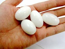 Yoni Egg - White Stone Egg. 100% Natural Jad E Yoni Egg 3PCS LOT