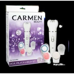 Carmen Facial Epilator & Brush Set