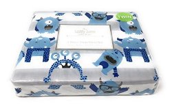 The Lilly Love Collection 3-PC Twin Sheet Set - Striped W blue Singing Monsters