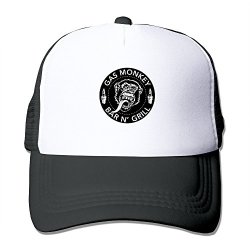 Adult Latest Unisex Gas Monkey 100% Nylon Mesh Caps One Size Fits Most Adjustable Trucker Hat