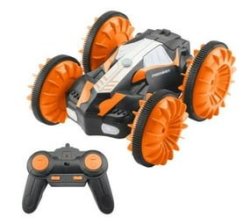 Remote Control 4WD Monster Stunt Car High Speed 360 Flip Amphibious - Orange