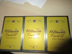 Special 3XCARDS Vikant The Ultimate Card III Pfaff Bernina