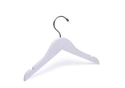 Baby White Top Wooden Hangers Box Of 50