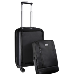 TRAVELWIZE Mark 20 Cabin Trolley With Detachable Backpack Black