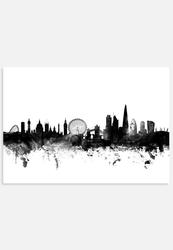 ArtPause London England Skyline - Canvas - A1