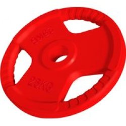 Olympic Rubber-coated Tri-grip Weight Plate 25KG